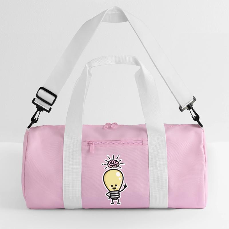 Light Bulb Idea Brains Creative Genius Creativity Recycled Duffel Bag