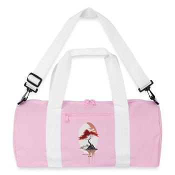 Île asiatique - Sac de sport recyclé - rose/blanc - Devant