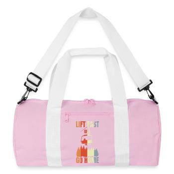 Blague de snowboard - Sac de sport recyclé - rose/blanc - Devant