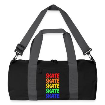 Patin - Sac de sport recyclé - noir/gris graphite - Devant