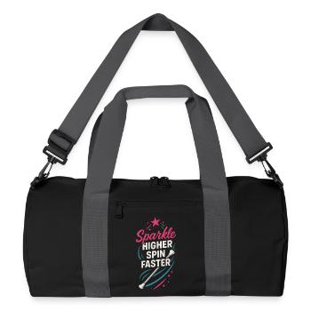 Baton Twirler Majorette Captain Squad Club - Recycled Duffel Bag - black/graphite grey - Front