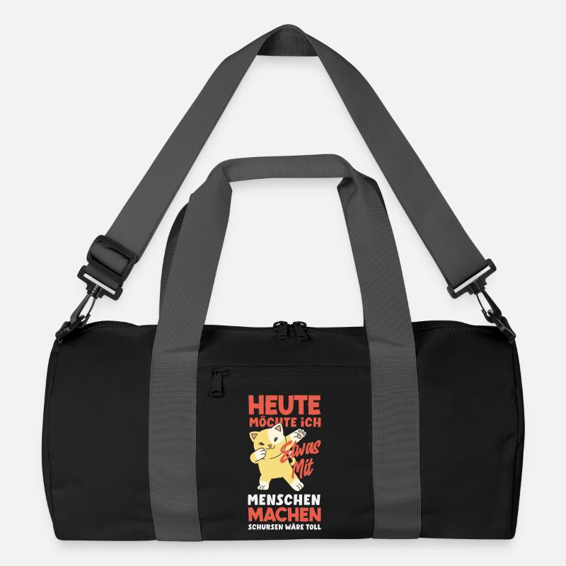 Heute möchte ich Menschen schubsen Recycelte Duffel Bag