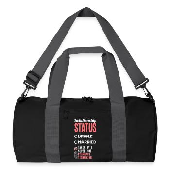 Apotheker Pharmazeutisch-technischer - Recycelte Duffel Bag - Schwarz/Graphitgrau - Vorne