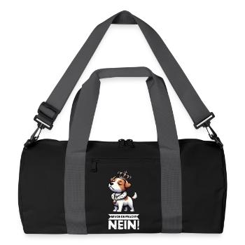 Avant que vous ne demandiez Jack Russel Terrier Jackie Terrier - Sac de sport recyclé - noir/gris graphite - Devant