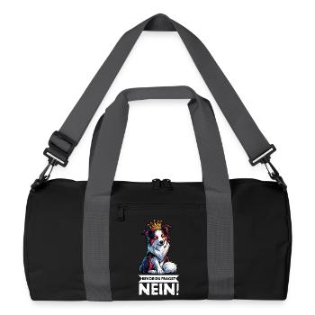 Before you ask: Australian Shepherd Aussie Aussie - Recycled Duffel Bag - black/graphite grey - Front