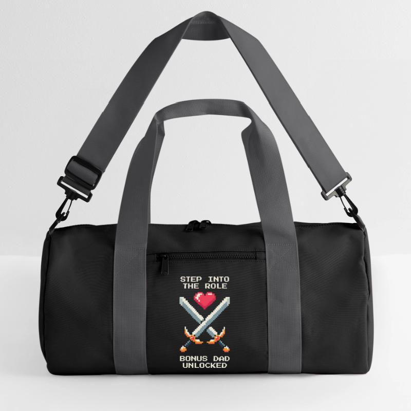 Bonus Dad Unlocked | Stepdad Patchwork Recycled Duffel Bag