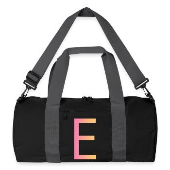 E - Recycelte Duffel Bag - Schwarz/Graphitgrau - Vorne