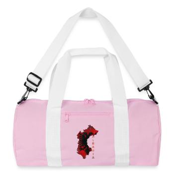 Albania - Sac de sport recyclé - rose/blanc - Devant