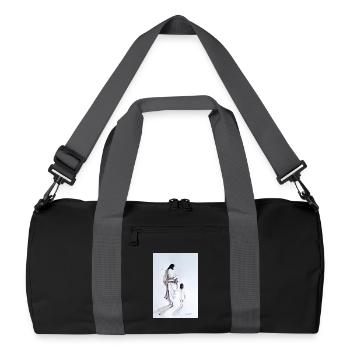 Jésus et l’Enfant - Sac de sport recyclé - noir/gris graphite - Devant