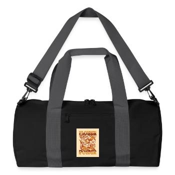 Le pouvoir des fleurs - Sac de sport recyclé - noir/gris graphite - Devant
