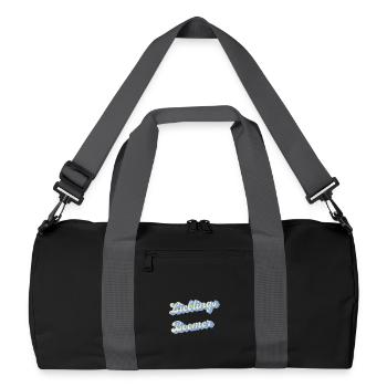 Favorite Boomer Retro Script - Recycled Duffel Bag - black/graphite grey - Front
