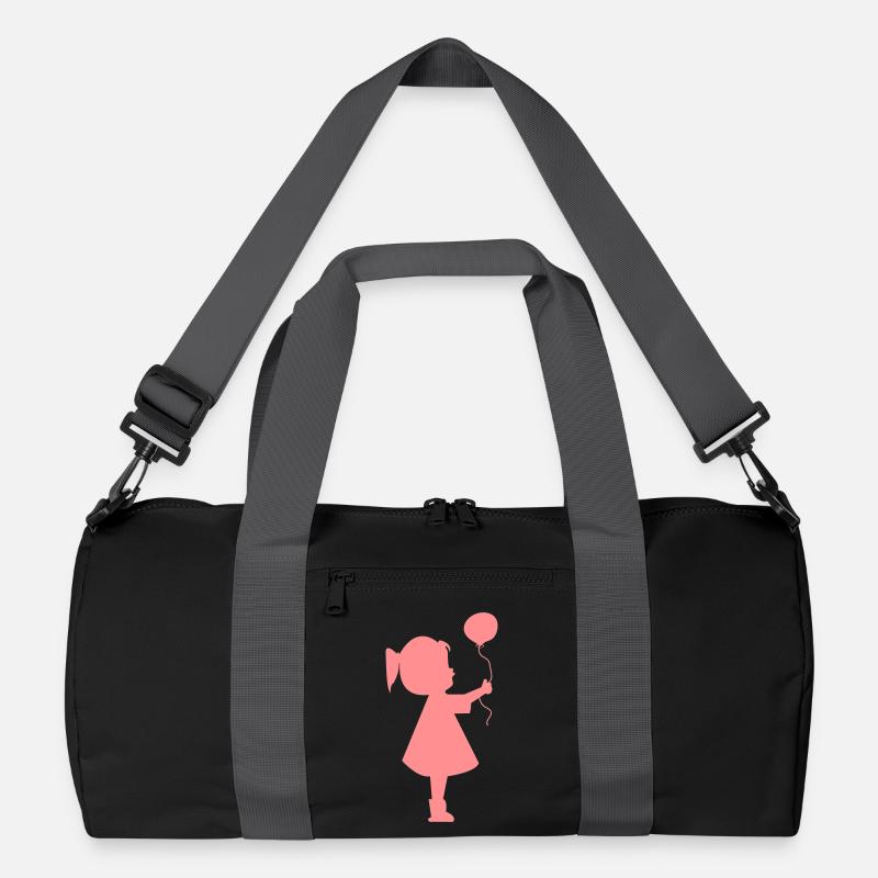 Mädchen mit Luftballon Recycelte Duffel Bag
