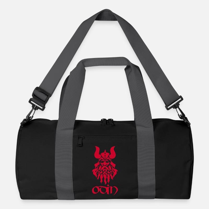 Nordischer Gott Odin (rot) Recycelte Duffel Bag