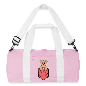 Comic Anime Cosplay Pop Culture Manga Cartoon - Sac de sport recyclé - rose/blanc - Devant