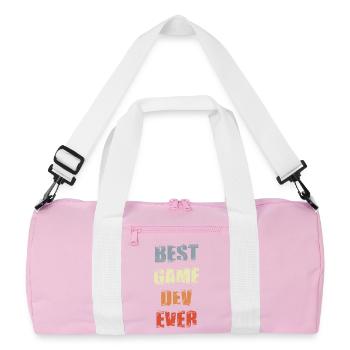 Motivation game development - Recycled Duffel Bag - pink/white - Front