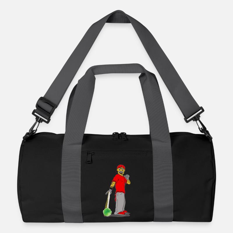 Clown with Sweets - Recycelte Duffel Bag - Schwarz/Graphitgrau