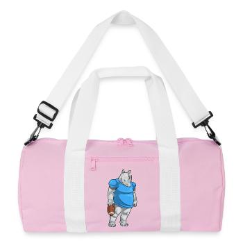 Rhino Sport de football américain - Sac de sport recyclé - rose/blanc - Devant