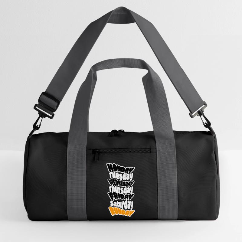 SUNDAY IS RUNDAY. Longrun oder ausschlafen? Recycelte Duffel Bag