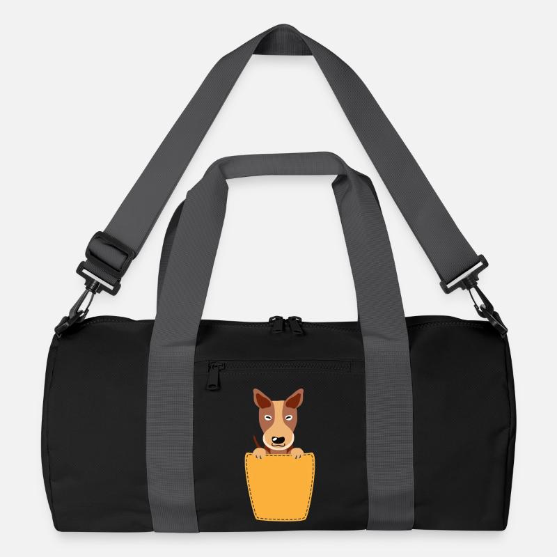 Breast pocket with mastiff Recycled Duffel Bag
