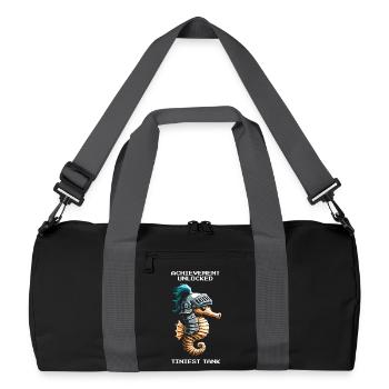 Achievement: smallest tank | Seahorse - Recycled Duffel Bag - black/graphite grey - Front
