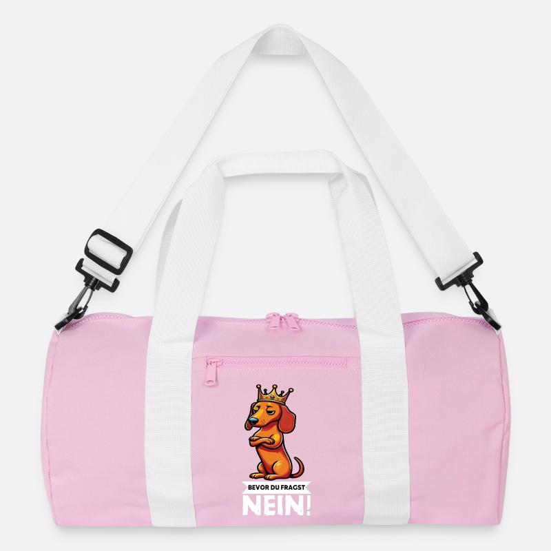 Bevor Du Fragst Dackel Dackelbesitzer Dackelhalter Recycelte Duffel Bag