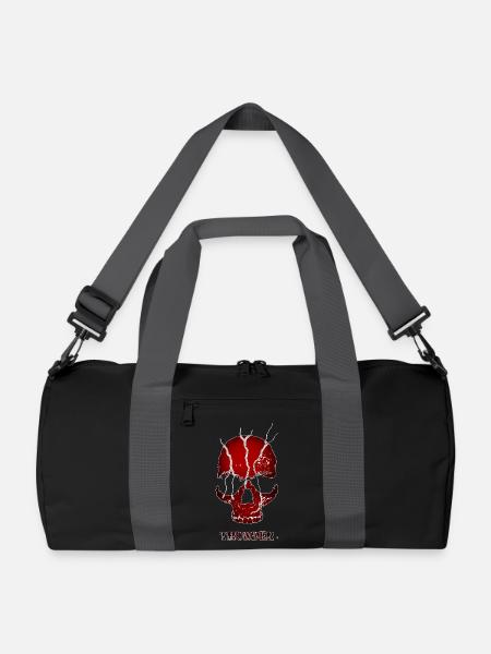 BIRD Original - Red Thunder Skull - Recycled Duffel Bag - black/graphite grey