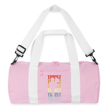 Tuba Players - Recycled Duffel Bag - pink/white - Front