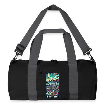 Monterrey Mexico City Travel Design - Recycled Duffel Bag - black/graphite grey - Front
