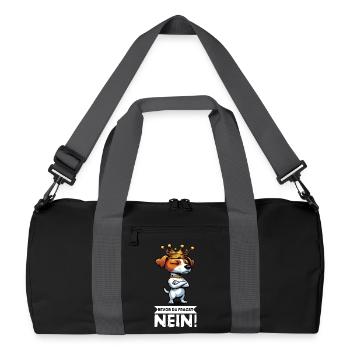 Avant que vous ne demandiez Jack Russel Terrier Jackie Terrier - Sac de sport recyclé - noir/gris graphite - Devant