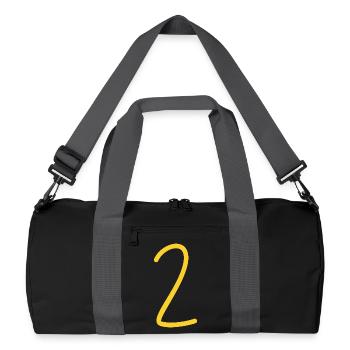 2 - Recycled Duffel Bag - black/graphite grey - Front