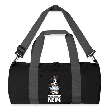 Before you ask: Australian Shepherd Aussie Aussie - Recycled Duffel Bag - black/graphite grey - Front