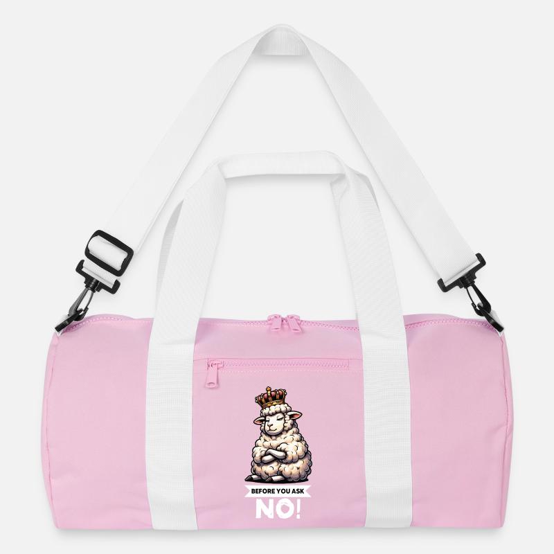 Before You Ask Schaf Schafe Schäfer Schafhalter  Recycelte Duffel Bag