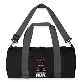 Avant que vous ne demandiez, pas de Rottweiler propriétaire de rottweiler - Sac de sport recyclé - noir/gris graphite - Devant