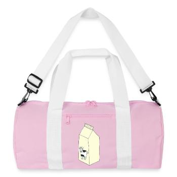 sac de lait - Sac de sport recyclé - rose/blanc - Devant