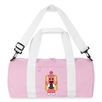 Hotdog Bowling Boule de bowling - Sac de sport recyclé - rose/blanc - Devant