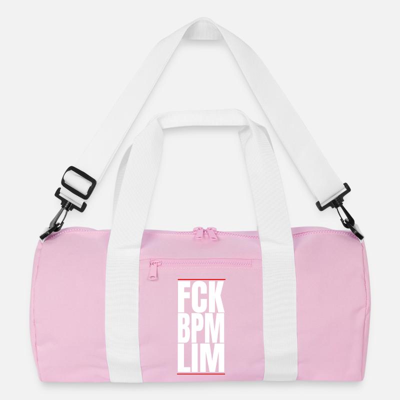 FCK BPM LIM HARD TECHNO NEVER DIES Recycelte Duffel Bag