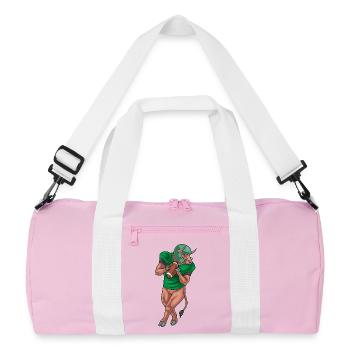 Taureau Sports de football américain - Sac de sport recyclé - rose/blanc - Devant