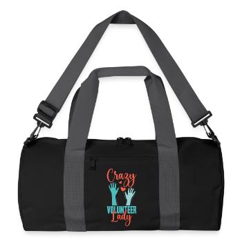 Appréciation du Bénévolat Volontaire Folle Bénévole - Sac de sport recyclé - noir/gris graphite - Devant