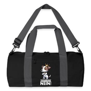 Avant que vous ne demandiez Jack Russel Terrier Jackie Terrier - Sac de sport recyclé - noir/gris graphite - Devant