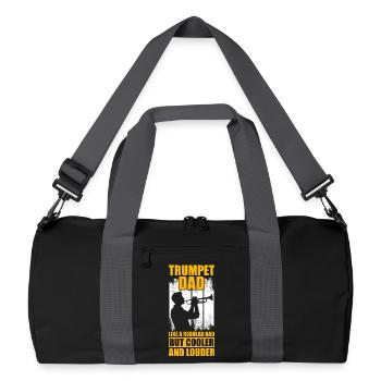 Père tromboniste Trompettiste - Sac de sport recyclé - noir/gris graphite - Devant