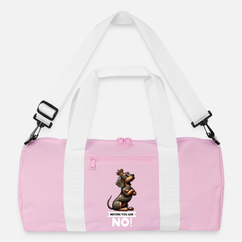 Avant de demander teckel à poils forts teckel Sac de sport recyclé