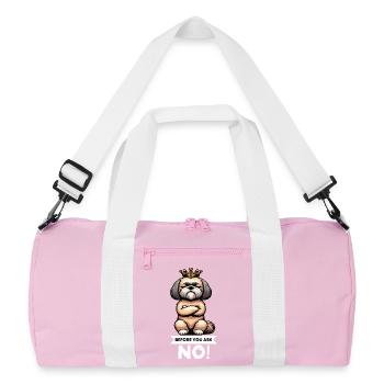 Before You Ask Shih tzu Shih tzus Shih tzu halter - Recycled Duffel Bag - pink/white - Front