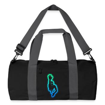 Schwimmen Schwimm Herren Schwimmer Jungen - Recycelte Duffel Bag - Schwarz/Graphitgrau - Vorne