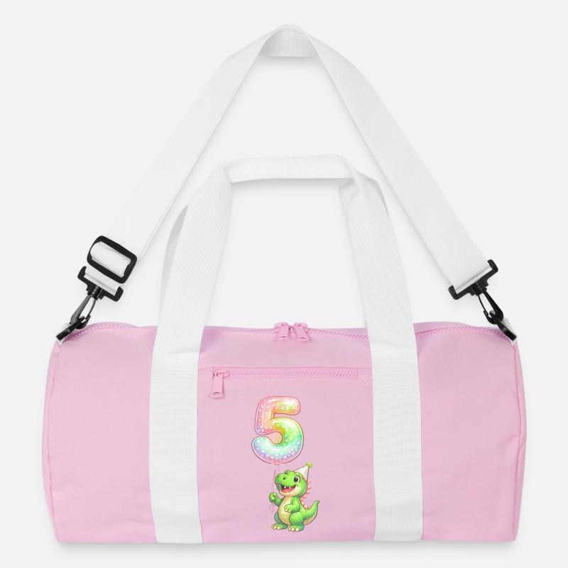 Dino 5 Geburtstag Ballon  Recycelte Duffel Bag
