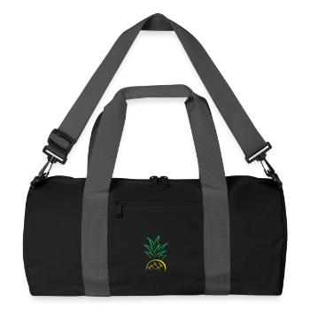Croquis d’ananas – Graphique de fruits frais - Sac de sport recyclé - noir/gris graphite - Devant