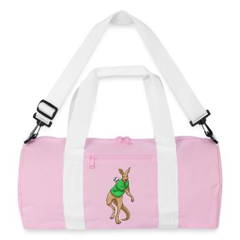 Baseball Kangourou - Sac de sport recyclé - rose/blanc - Devant