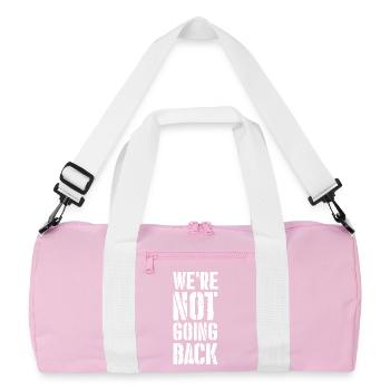 Nous ne reviendrons pas en arrière - Sac de sport recyclé - rose/blanc - Devant