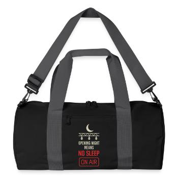 Équipe technique théâtrale Technicien de scène Son - Sac de sport recyclé - noir/gris graphite - Devant