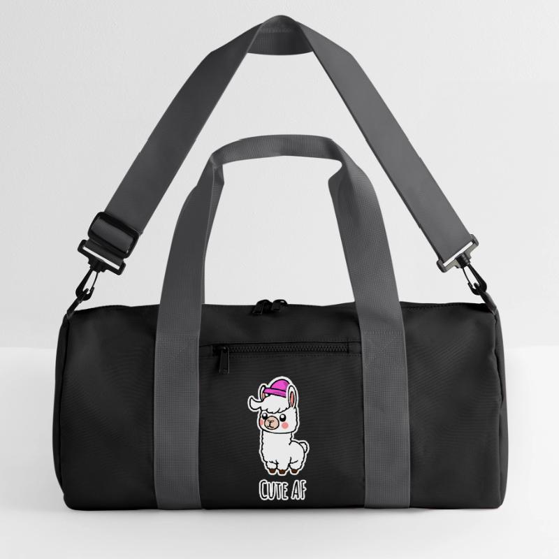 Cute AF Lama Baby oder Alpaka Recycelte Duffel Bag