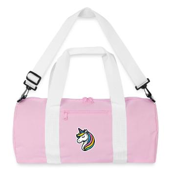 Licorne Bande Dessinée Dormir - Sac de sport recyclé - rose/blanc - Devant